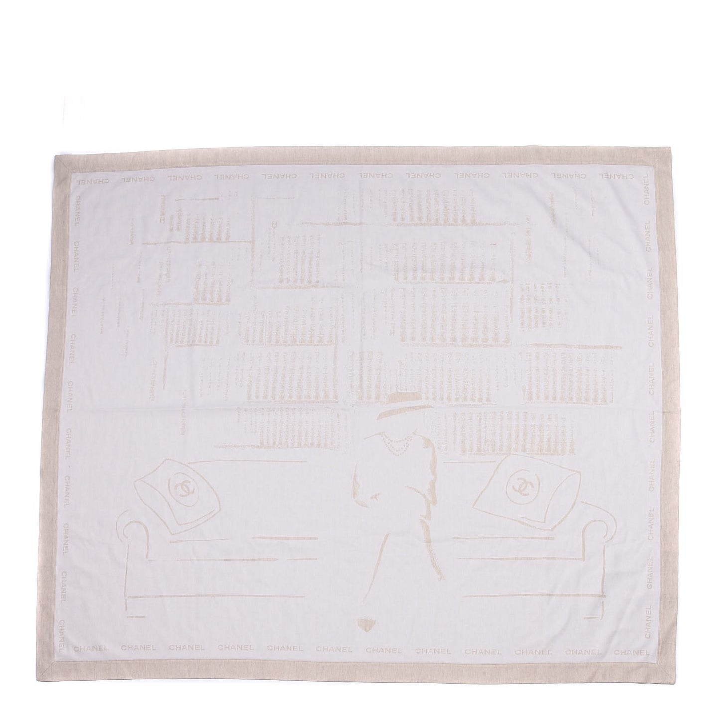 Wool Silk Coco Scarf Beige