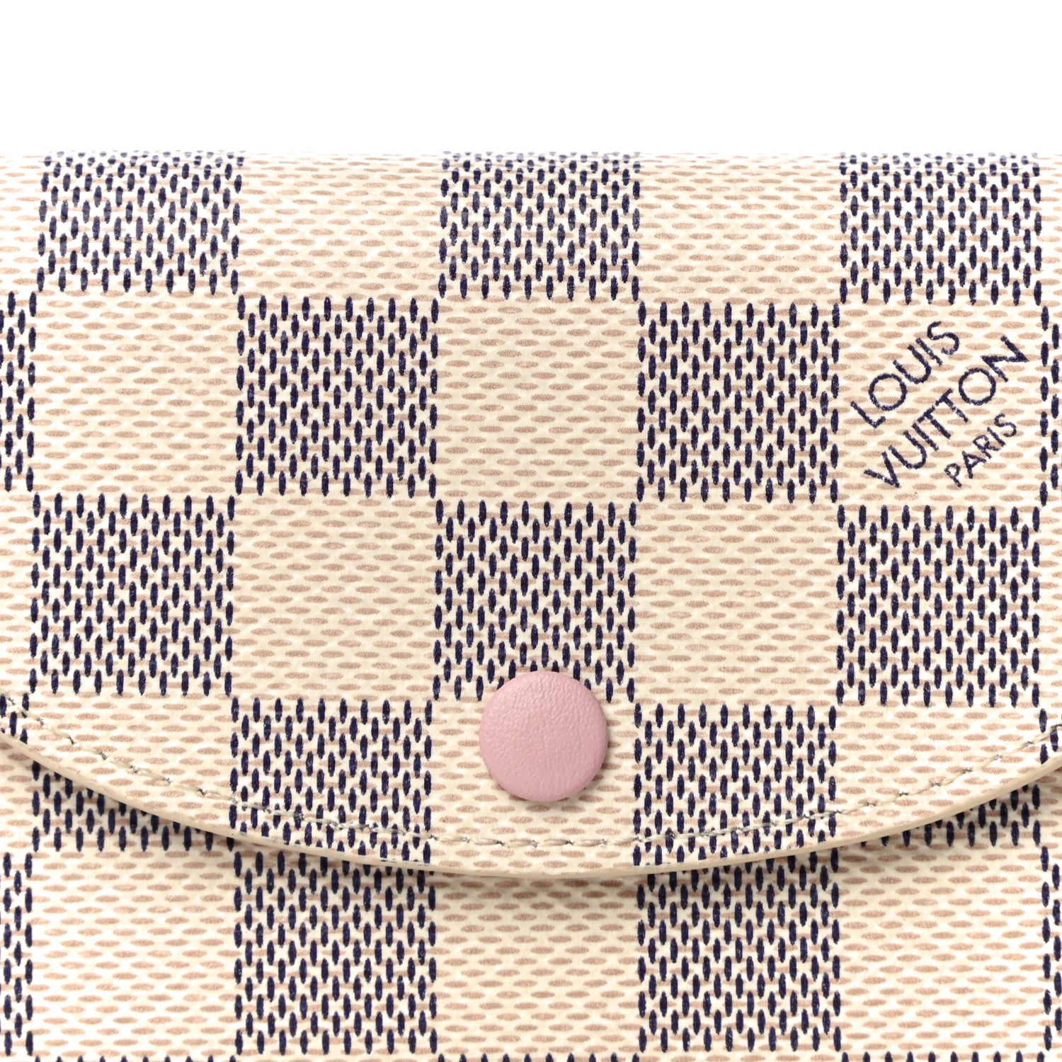 Louis Vuitton Damier Azur Rosalie Coin Purse Rose Ballerine 7 of 10