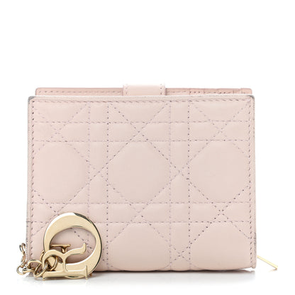 Christian Dior Lambskin Cannage Lady Dior Eden Wallet Light Pink 1 of 9