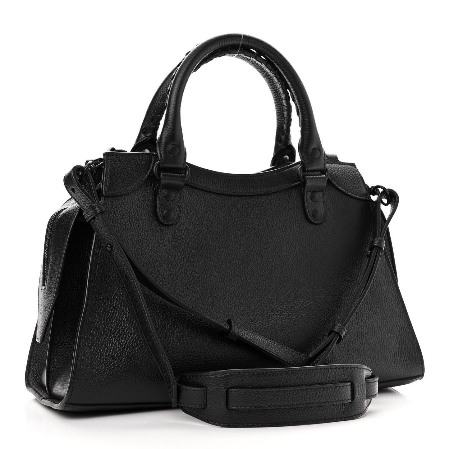 Grained Calfskin Neo Classic Black Hardware S City Black