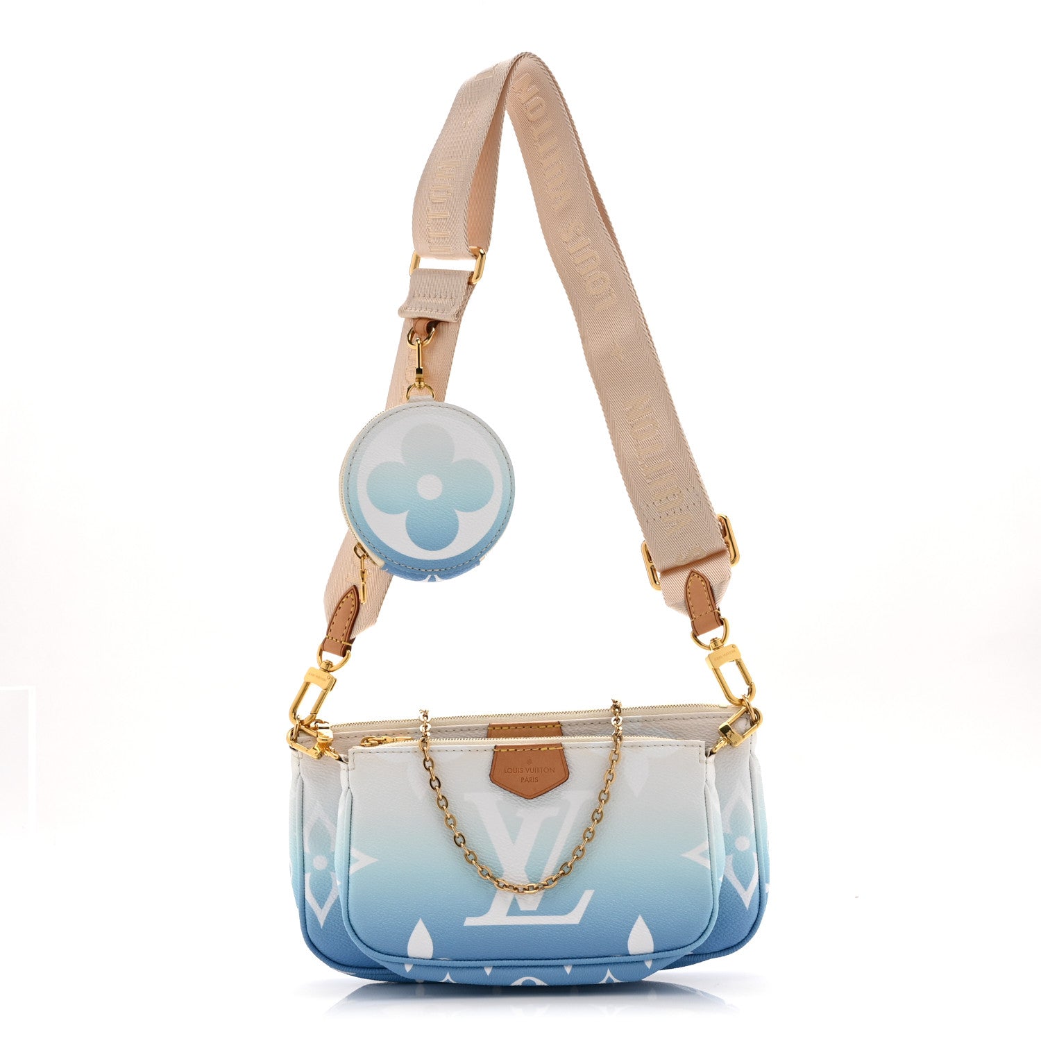 Louis Vuitton Monogram Giant By The Pool Multi Pochette Accessories Blue Blue 1 of 10