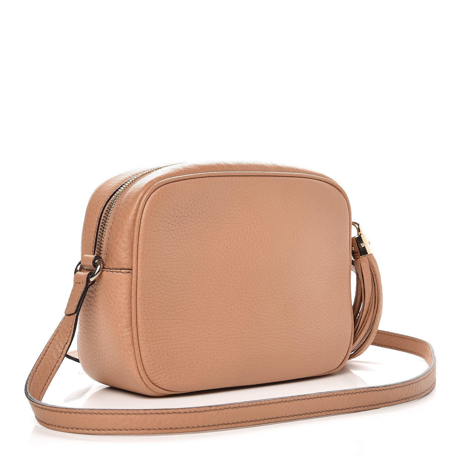 Gucci Pebbled Calfskin Small Soho Disco Bag Rose Beige 3 of 8