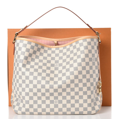 Louis Vuitton Damier Azur Delightful MM Rose Ballerine 9 of 9