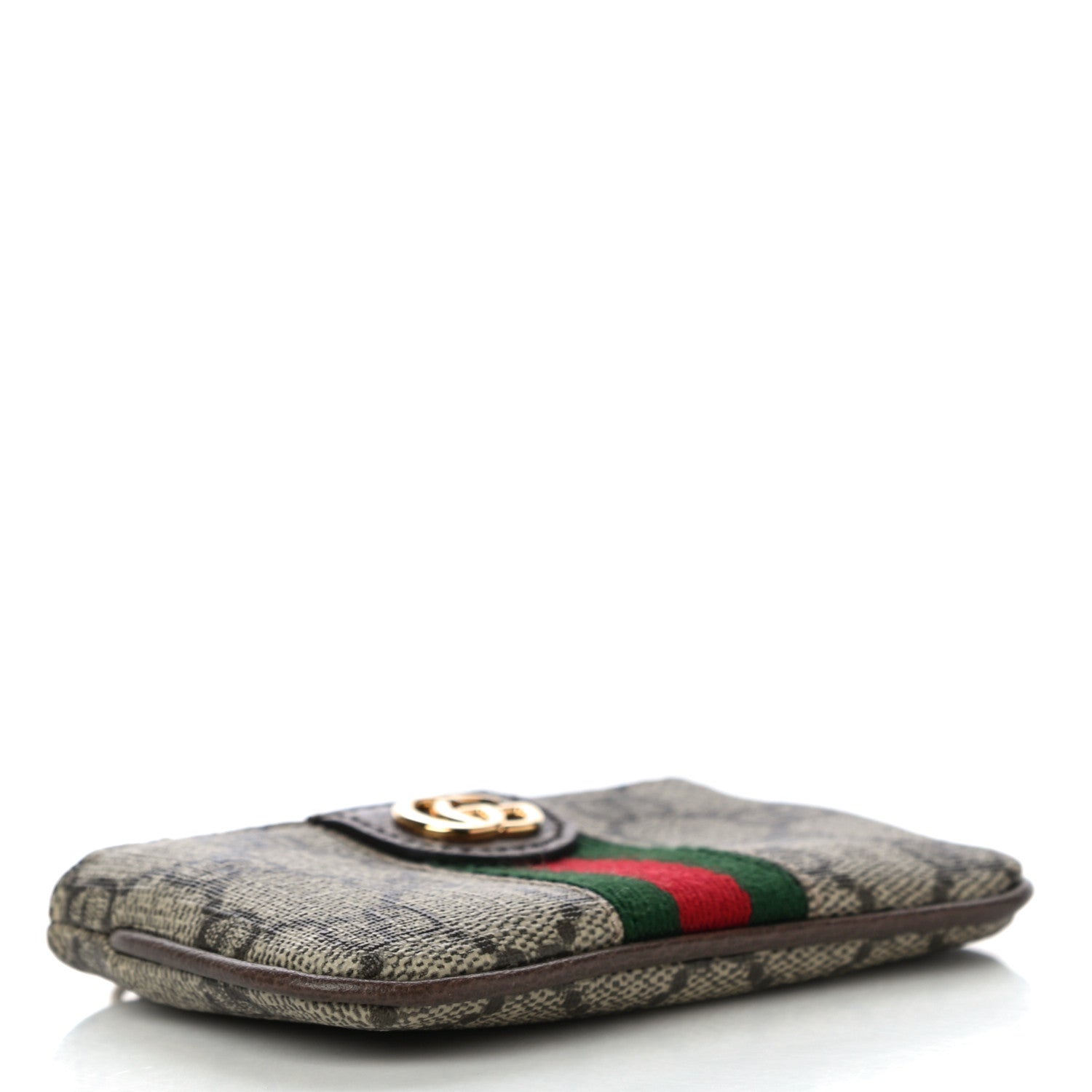 Gucci GG Supreme Monogram Web Ophidia Key Case Beige New Acero 4 of 11