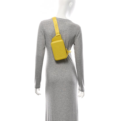 Loewe Calfskin Molded Sling Crossbody Bag Yellow 2 of 10