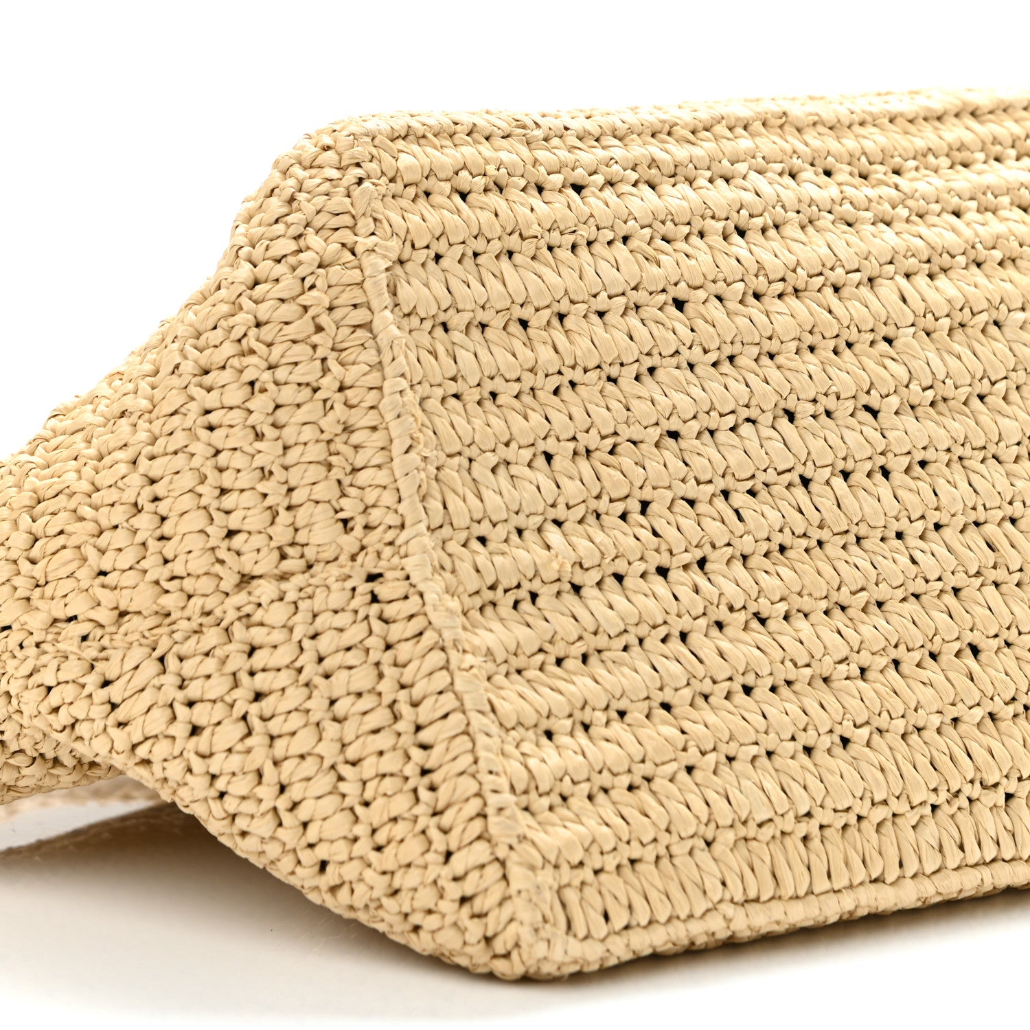 Saint Laurent Raffia Crossbody Bag Natural 9 of 10