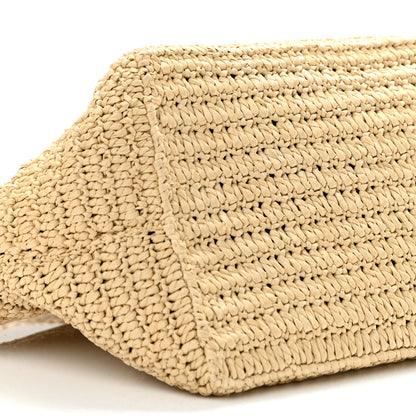 Saint Laurent Raffia Crossbody Bag Natural 9 of 10