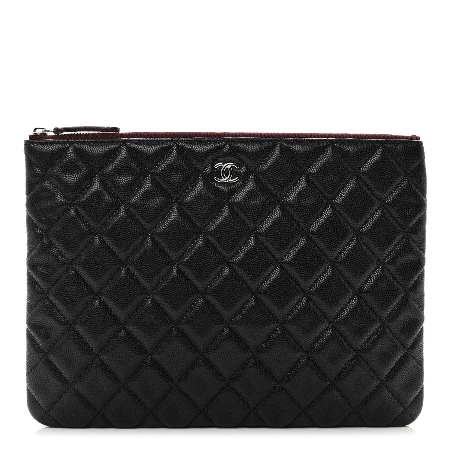 Chanel Caviar Quilted Medium Cosmetic Case Black 1 of 7