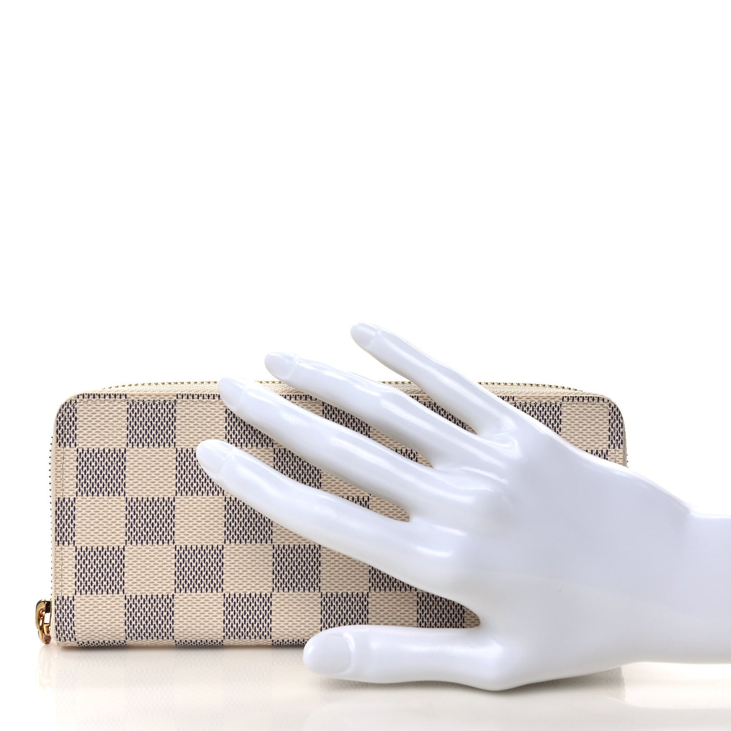 Damier Azur Clemence Wallet Rose Ballerine