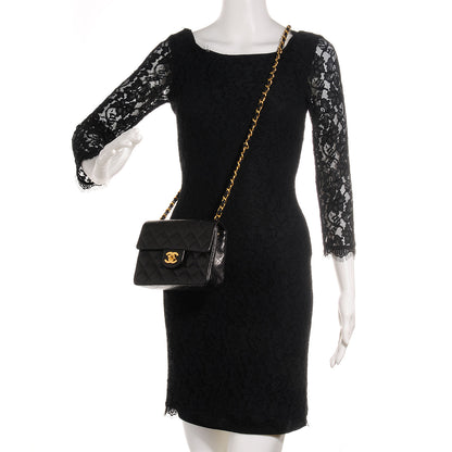 Chanel Lambskin Quilted Mini Square Flap Black 2 of 8