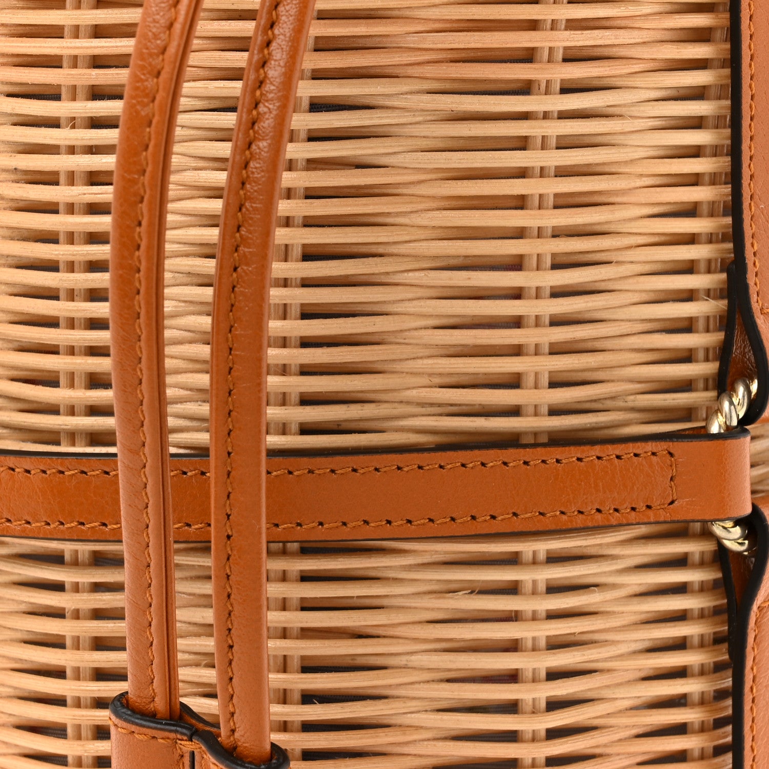 Gucci Wicker Bucket Bag Natural 8 of 10