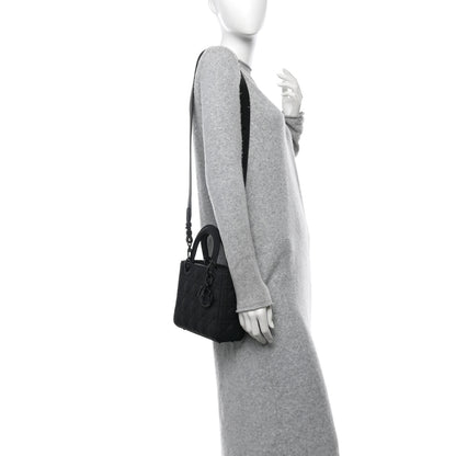 Christian Dior Ultra Matte Calfskin Cannage Small My ABCDior Lady Dior Black 2 of 13