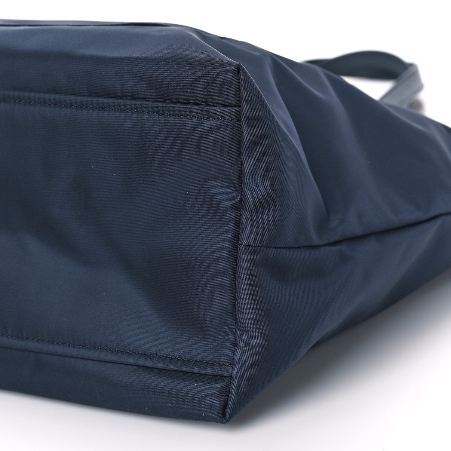 Prada Tessuto Nylon Saffiano Tote Navy 8 of 8