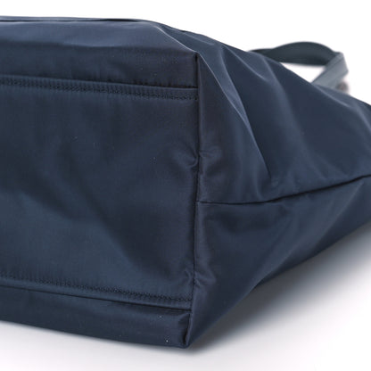 Prada Tessuto Nylon Saffiano Tote Navy 8 of 8