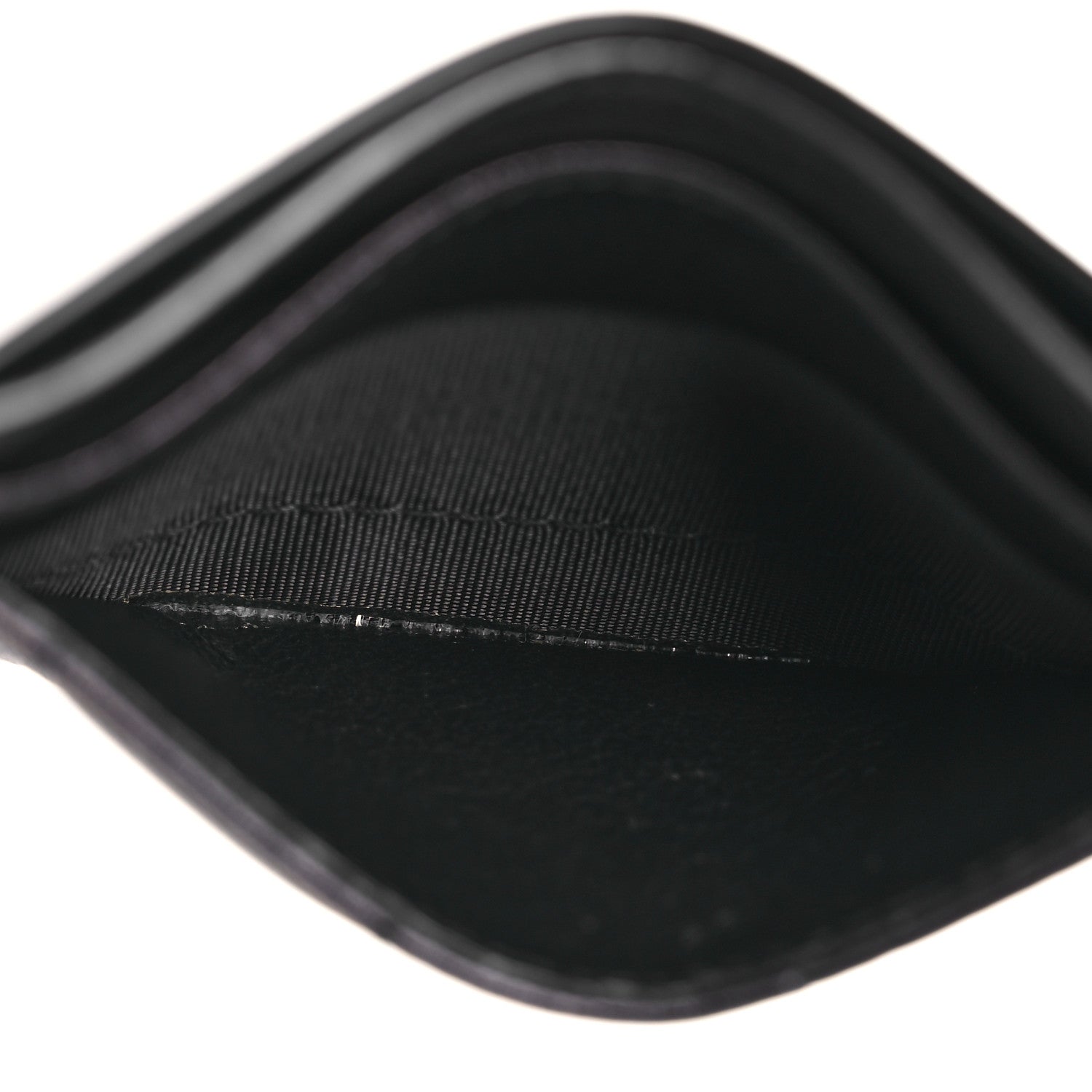 Saint Laurent Lambskin Carre Quilted Gaby Card Case Black 7 of 10