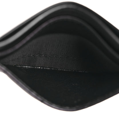 Saint Laurent Lambskin Carre Quilted Gaby Card Case Black 7 of 10