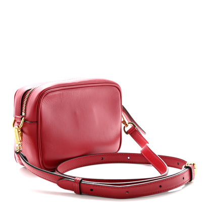 Fendi Vitello Century FF 1974 Embossed Mini Camera Case Fragola 3 of 10