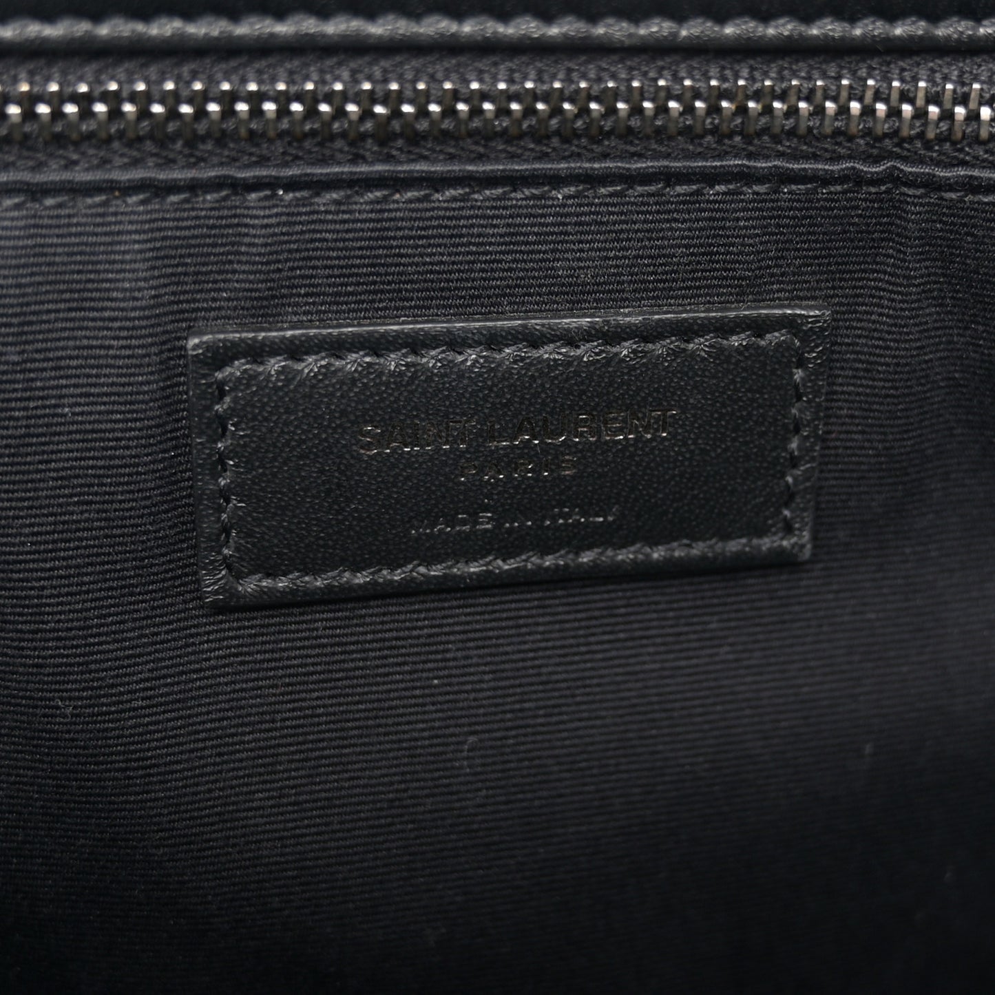 Crinkled Calfskin Monogram Medium Niki Chain Satchel Black