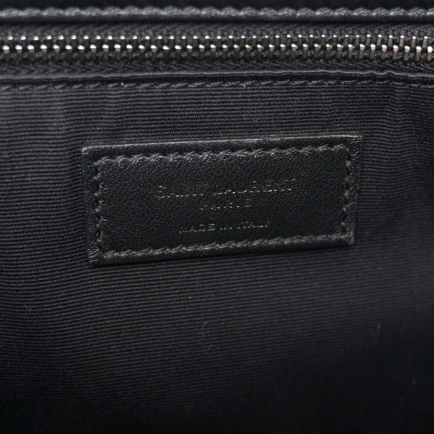 Saint Laurent Crinkled Calfskin Monogram Medium Niki Chain Satchel Black 6 of 10