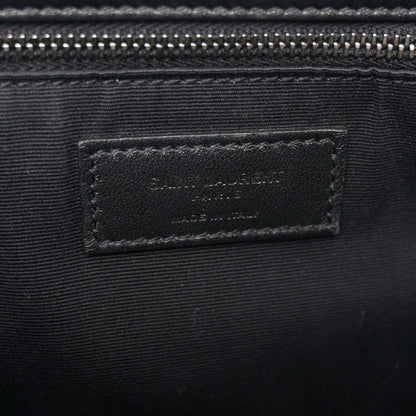 Saint Laurent Crinkled Calfskin Monogram Medium Niki Chain Satchel Black 6 of 10