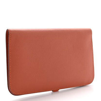 Hermes Swift Dogon Duo Wallet Sanguine Crevette 4 of 8