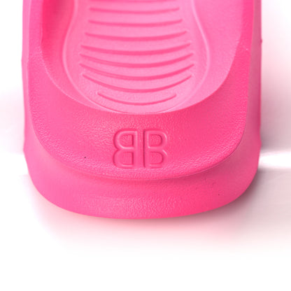 Balenciaga Rubber Womens Mold Thong Sandals 37 Fluo Pink 7 of 8