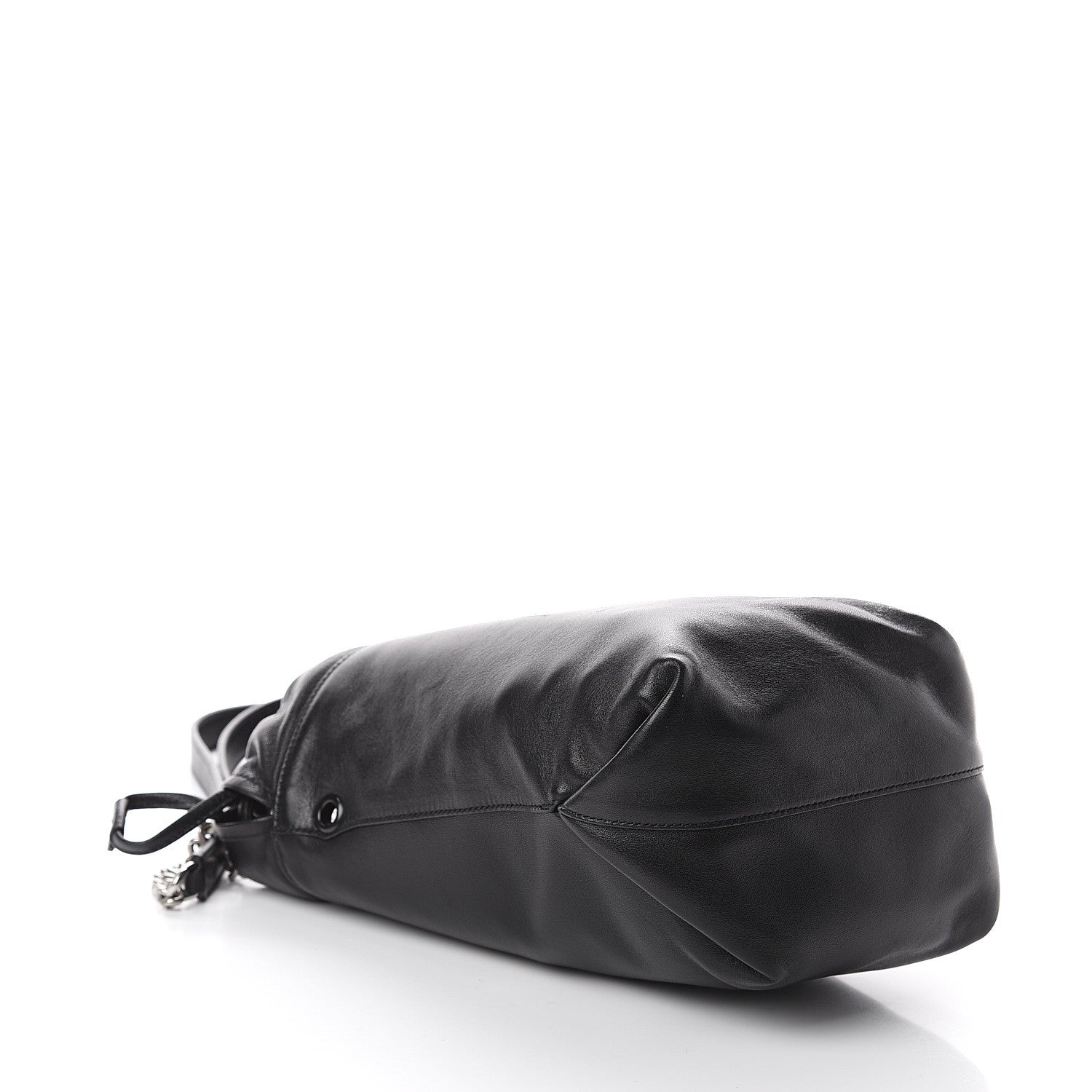 Saint Laurent Lambskin Small Teddy Bucket Bag Black 4 of 8