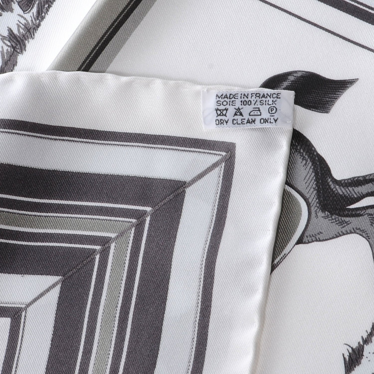 Hermes Silk Couvertures et Tenues de Jour Comme des Garcons Scarf 90 6 of 6