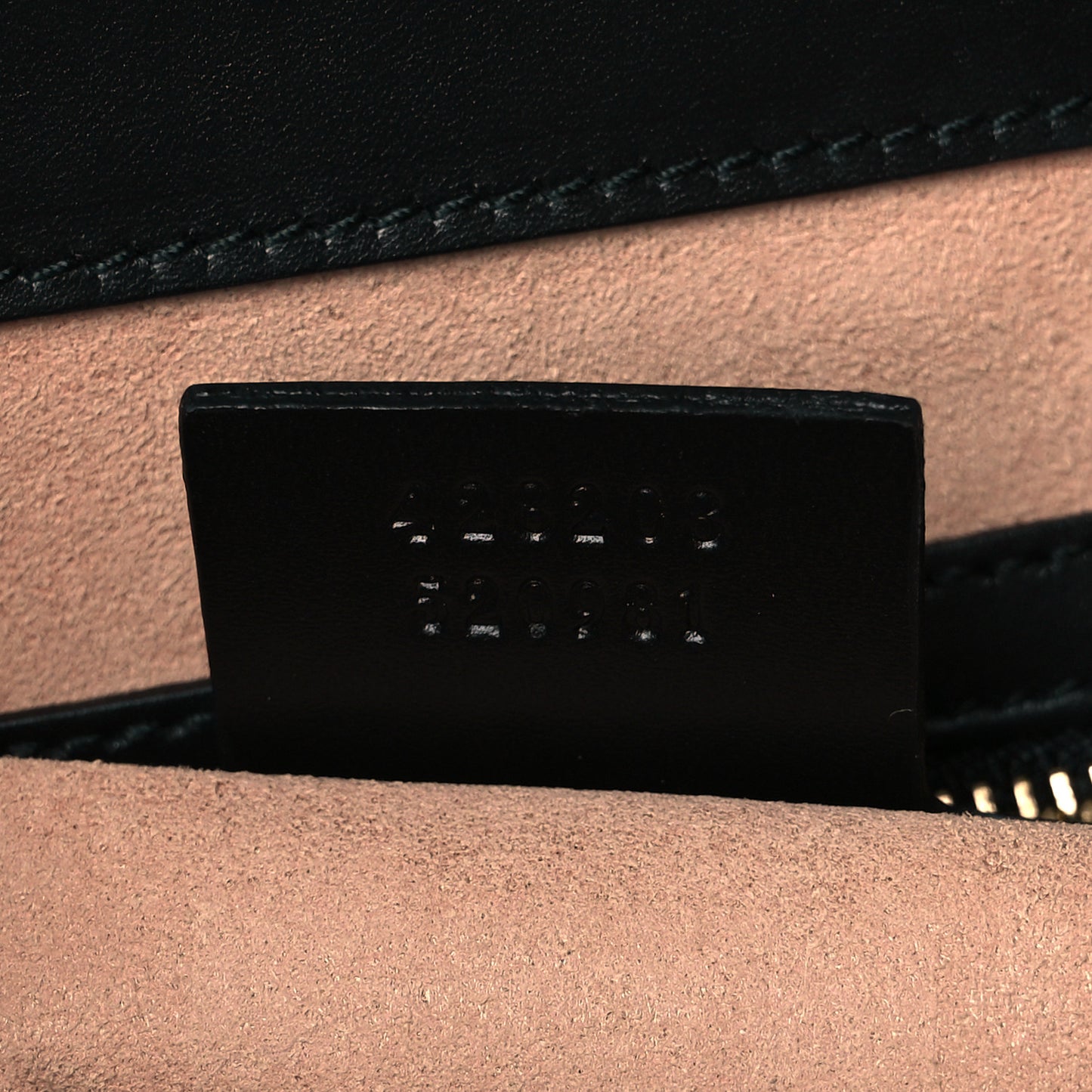 Guccissima Signature Medium Padlock Top Handle Bag Black