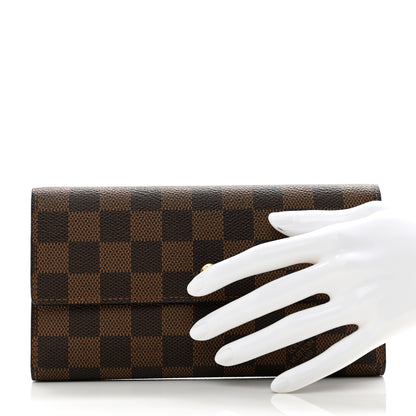 Louis Vuitton Damier Ebene Sarah Wallet 2 of 6