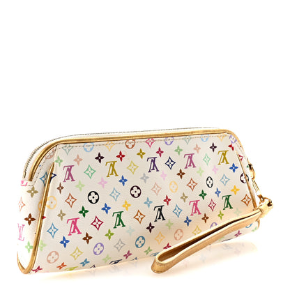 Louis Vuitton Monogram Multicolor Kate Clutch White 3 of 6