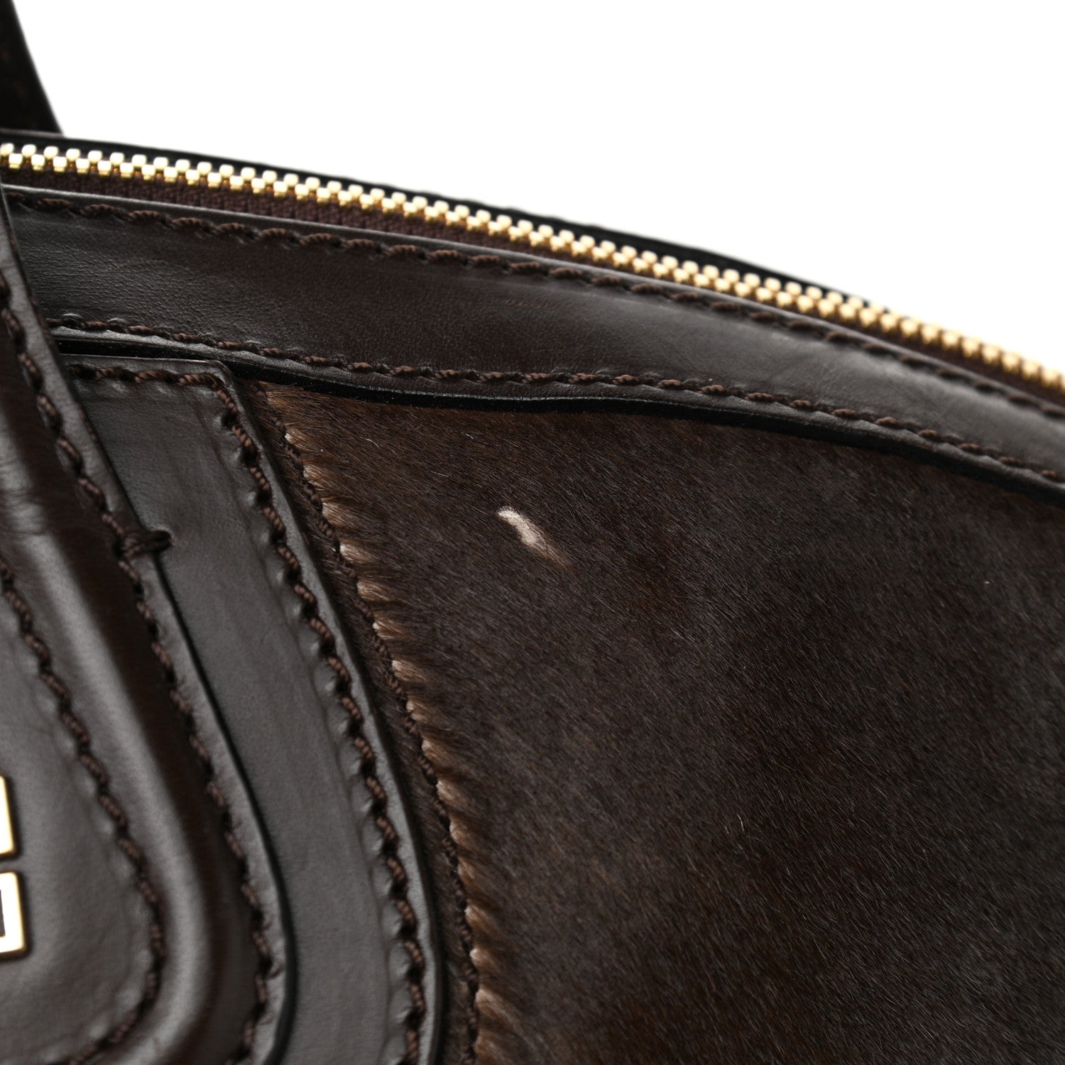 Givenchy Calf Hair Cow Print Small Nightingale Brown White 13 of 14