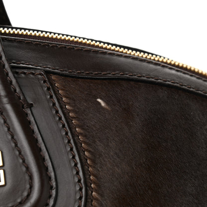 Givenchy Calf Hair Cow Print Small Nightingale Brown White 13 of 14