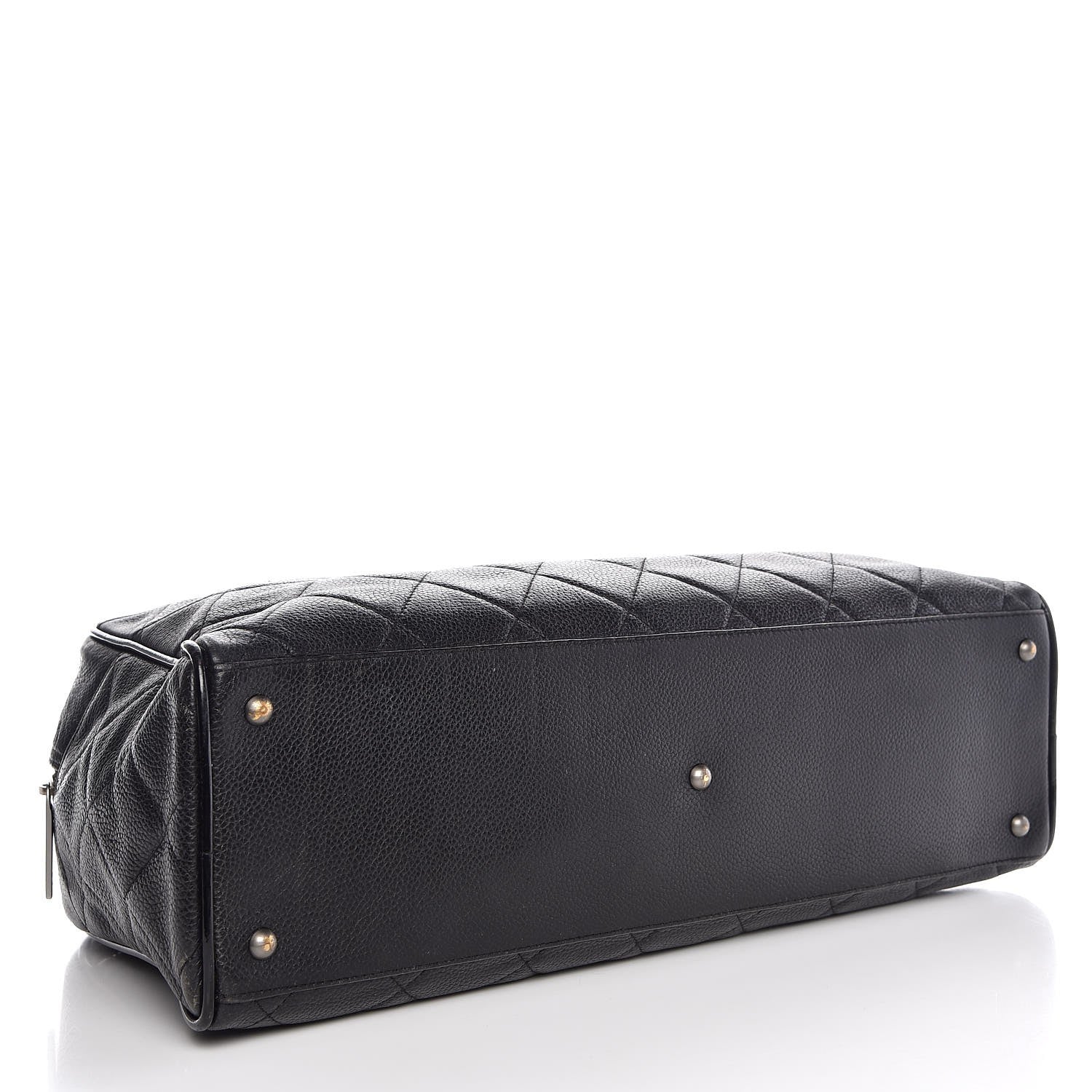 Chanel Caviar Patent Large Bowler Black 4 of 16