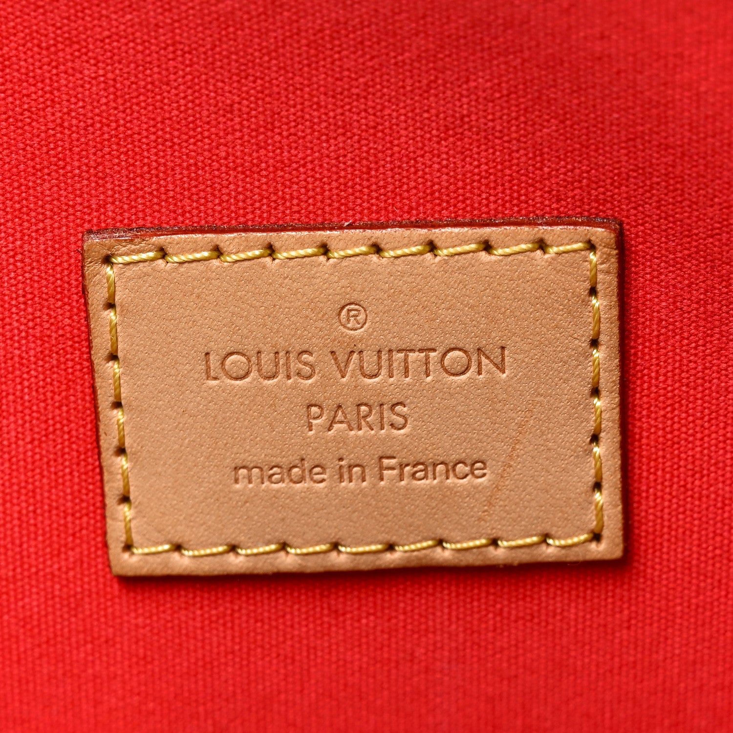 Louis Vuitton Vernis Alma GM Rouge Grenadine 6 of 9