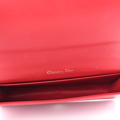 Christian Dior Lambskin Cannage Lady Dior Convertible Clutch Red 6 of 10