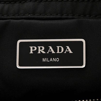 Prada Re-Nylon Nappa Triangle Quilted Padded Small Double Handled Zip Tote Black 6 of 11