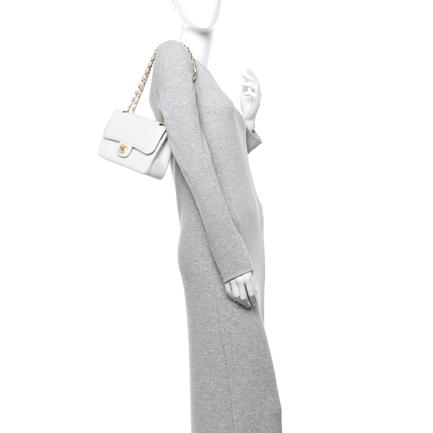 Lizard Small Double Flap White