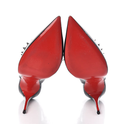 Christian Louboutin Patent PVC Kid Brigadine 100 Pumps 39 Black 7 of 8