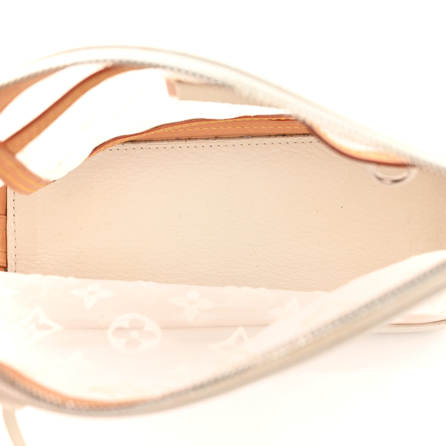 Monogram Transparence Transparent Lockit Clutch White