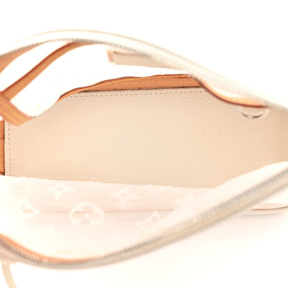 Louis Vuitton Monogram Transparence Transparent Lockit Clutch White 5 of 12