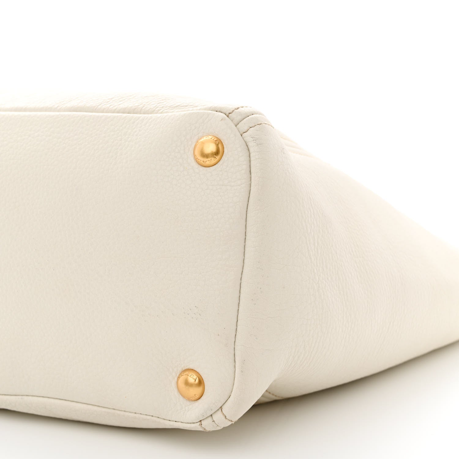 Prada Vitello Daino Side Pocket Tote Talco 11 of 14