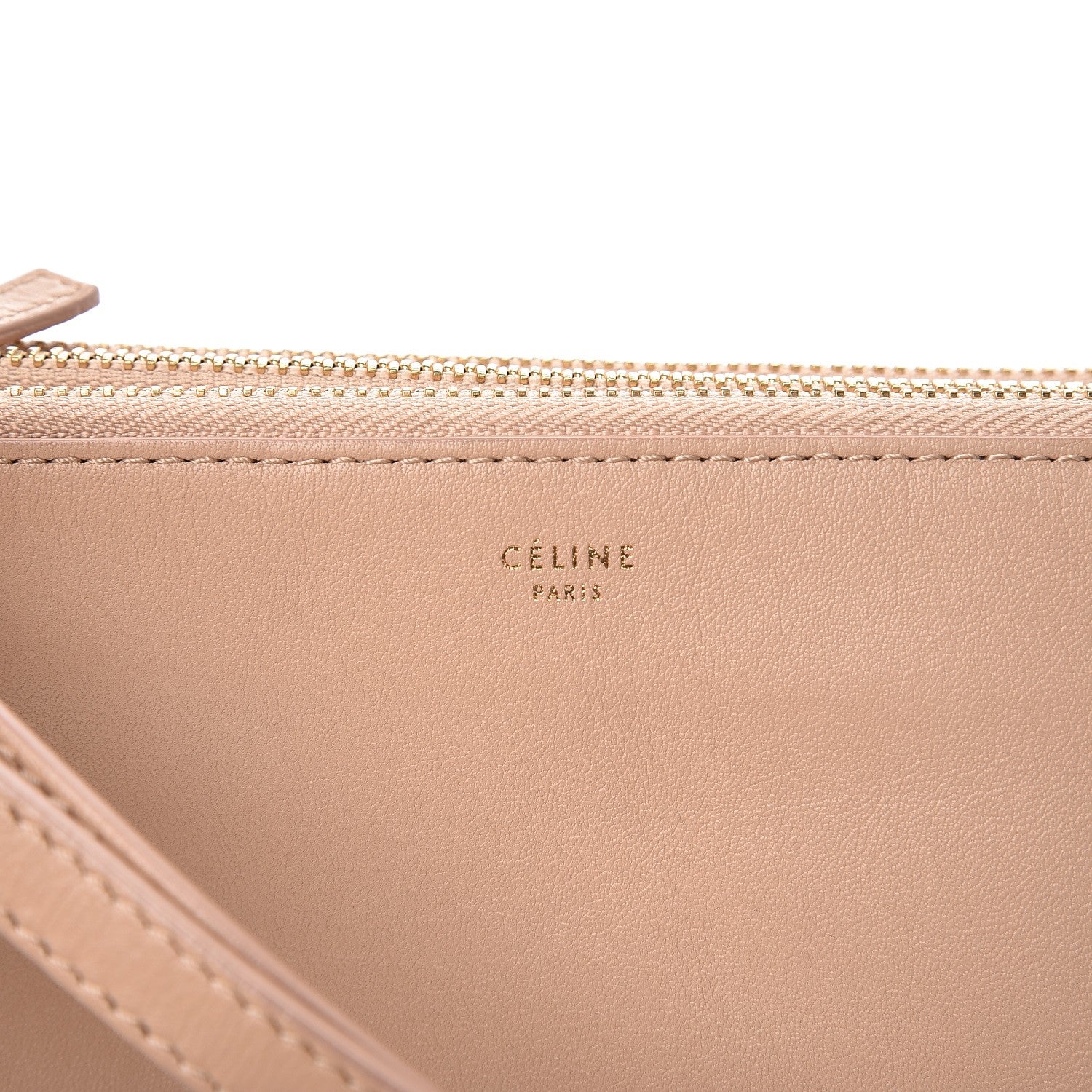 Celine Lambskin Small Trio Crossbody Bag Beige 8 of 11