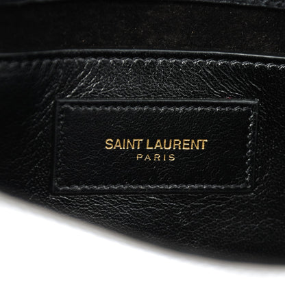 Saint Laurent Metallic Lambskin Small Classic Monogram Kate Tassel Satchel Silver 6 of 7