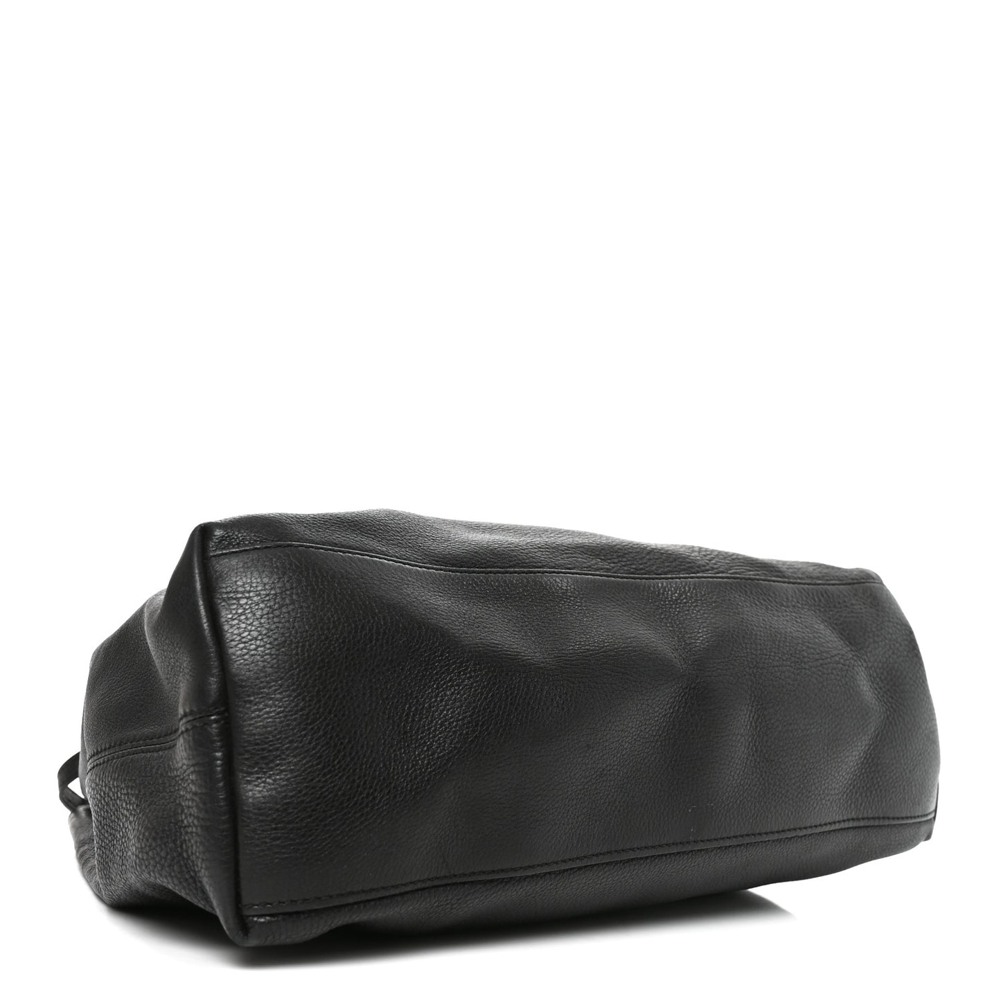 Pebbled Calfskin Medium Soho Chain Shoulder Bag Black