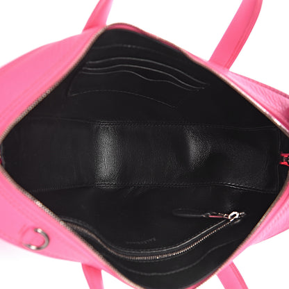 Balenciaga Shiny Day Calfskin XS Triangle Duffle Acid Pink Black 6 of 11