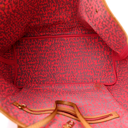 Louis Vuitton Monogram Graffiti Neverfull GM Fuchsia 5 of 11