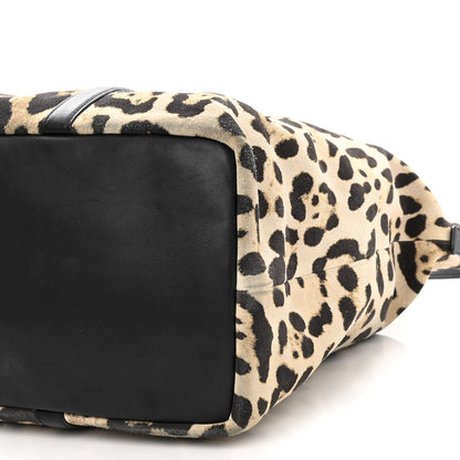 Saint Laurent Suede Leopard Print Camden Shopping Tote 10 of 11
