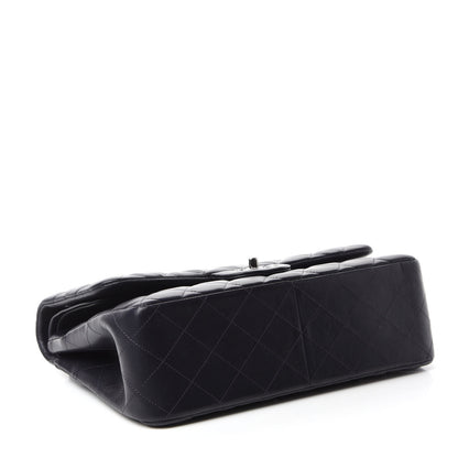 Chanel Lambskin Quilted Jumbo Double Flap Navy 4 of 12