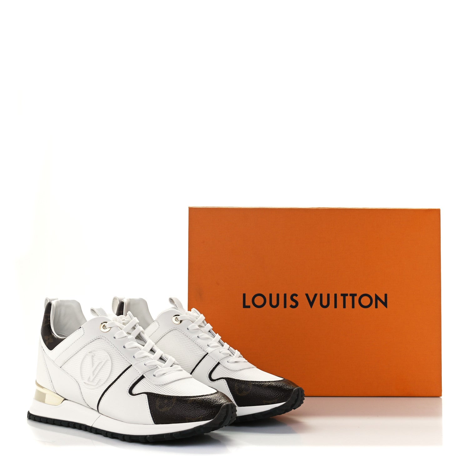 Louis Vuitton Calfskin Monogram Run Away Sneakers 39 White 8 of 8